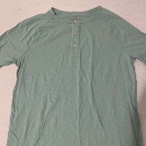 American Eagle Quarter Button Tee